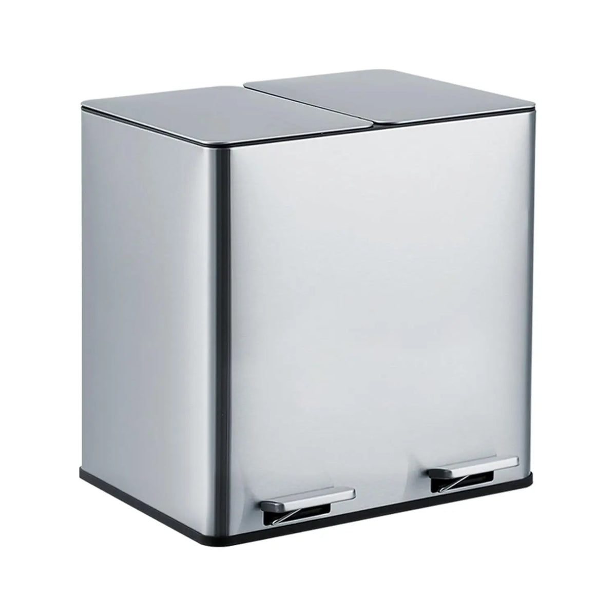 Stainless Steel Dual Compartment Step Trash Bin