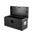 Black Metal Truck Bed Tool Box with Lid